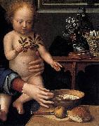 Gerard David Virgin and Child with the Milk Soup Sweden oil painting artist